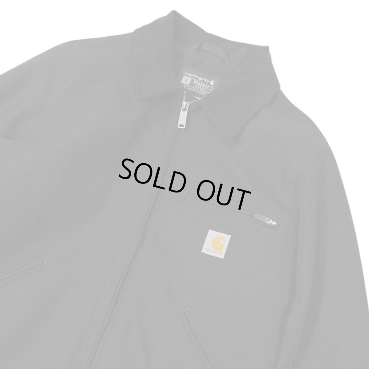 画像3: Carhartt USA Relaxed Fit Duck Blanket-Lined Detroit Jacket - Black (3)