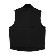 画像2: CornerStone Washed Duck Cloth Vest Black / コーナーストーン ウォッシュド ダッククロス ワークベスト ブラック (2)