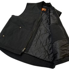 画像4: CornerStone Washed Duck Cloth Vest Black / コーナーストーン ウォッシュド ダッククロス ワークベスト ブラック (4)