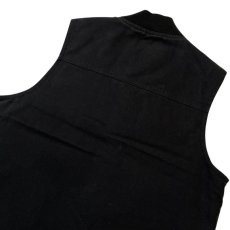 画像6: CornerStone Washed Duck Cloth Vest Black / コーナーストーン ウォッシュド ダッククロス ワークベスト ブラック (6)