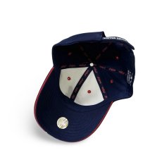 画像6: Deadstock New Era Cleveland Indians 6panel Cap NavyｘWhite / デッドストック ニューエラ インディアンス 6パネル キャップ ネイビーｘホワイト (6)