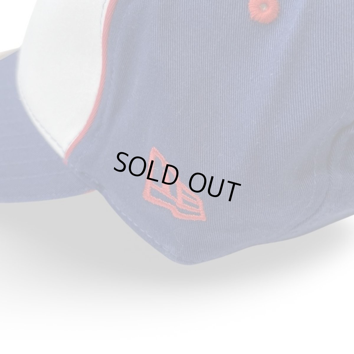 画像4: Deadstock New Era Cleveland Indians 6panel Cap NavyxWhite (4)