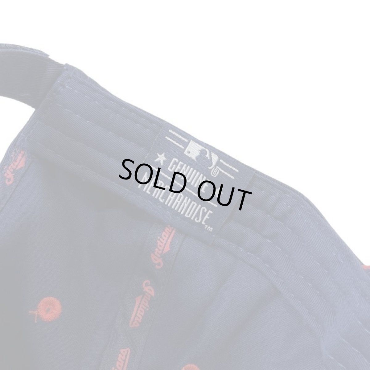 画像7: Deadstock New Era Cleveland Indians 6panel Cap NavyxWhite (7)