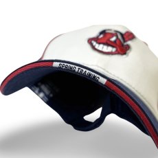 画像3: Deadstock New Era Cleveland Indians 6panel Cap NavyｘWhite (3)