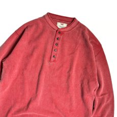 画像2: Deadstock US Levi's L/S Henley Neck Shirts Red / デッドストック リーバイス ヘンリーネック シャツ レッド (2)