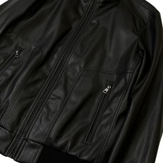 画像3: Calvin Klein Single Riders Jacket Black / カルバンクライン シングル ライダースジャケット ブラック (3)