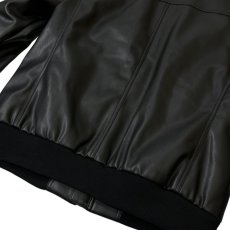 画像4: Calvin Klein Single Riders Jacket Black / カルバンクライン シングル ライダースジャケット ブラック (4)