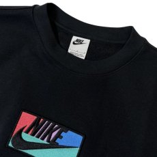 画像3: NIKE Club Patch Crewneck Sweat Shirts Black (3)