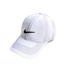 画像1: NIKE Golf Swoosh Front Cap White / ナイキ ゴルフ スウォッシュ キャップ ホワイト (1)