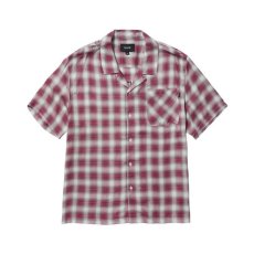 画像1: HUF Ombre Work Shirts Crimson / ハフ オンブレ ワークシャツ クリムゾン (1)