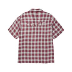 画像2: HUF Ombre Work Shirts Crimson / ハフ オンブレ ワークシャツ クリムゾン (2)