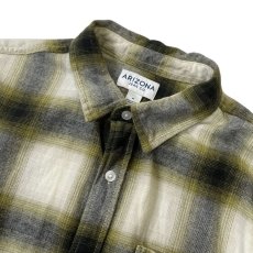 画像2: Arizona Jean Co. L/S Frannel Check Shirts OliveｘTan / アリゾナ フランネル チェック シャツ オリーブｘタン (2)