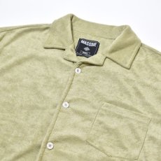 画像3: Massive Clothing S/S Pile Shirts Green / マッシブクロージング ショートスリーブ パイル シャツ グリーン (3)