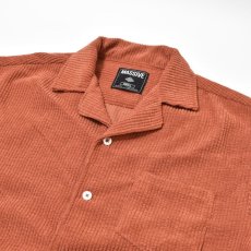 画像3: Massive Clothing S/S Corduroy Shirts Orange / マッシブクロージング ショートスリーブ コーデュロイ シャツ オレンジ (3)