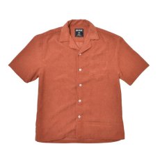 画像1: Massive Clothing S/S Corduroy Shirts Orange / マッシブクロージング ショートスリーブ コーデュロイ シャツ オレンジ (1)