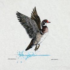 画像2: Liberty Graphics Wood Duck S/S T-Shirts Ash / リバティグラフィックス ショートスリーブ Tシャツ アッシュ (2)