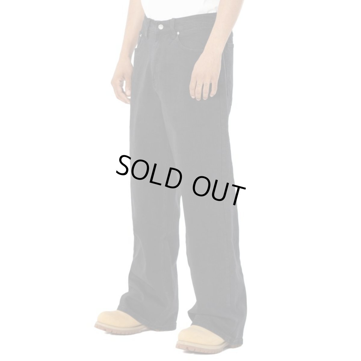 画像10: PRO CLUB Heavyweight Baggy Fit Denim Pant Black (10)