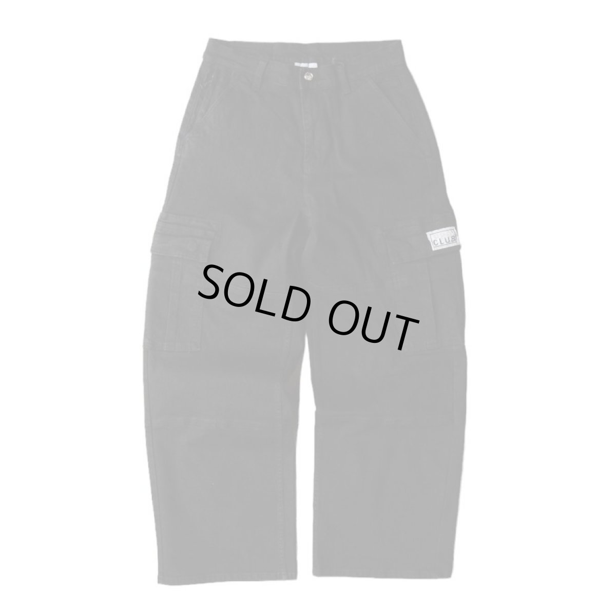 画像1: PRO CLUB Heavyweight Baggy Fit Denim Cargo Pant Black (1)