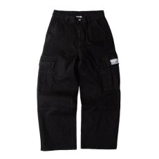 画像1: PRO CLUB Heavyweight Baggy Fit Denim Cargo Pant Black (1)