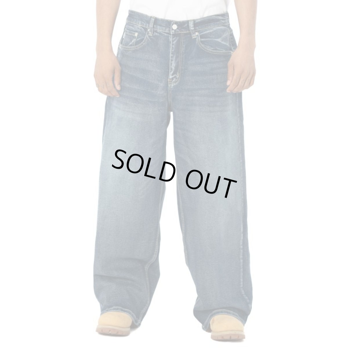 画像8: PRO CLUB Heavyweight Baggy Fit Denim Pant Dark Stonewash (8)