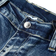 画像10: PRO CLUB Heavyweight Baggy Fit Denim Cargo Pant Dark Stone Wash (10)