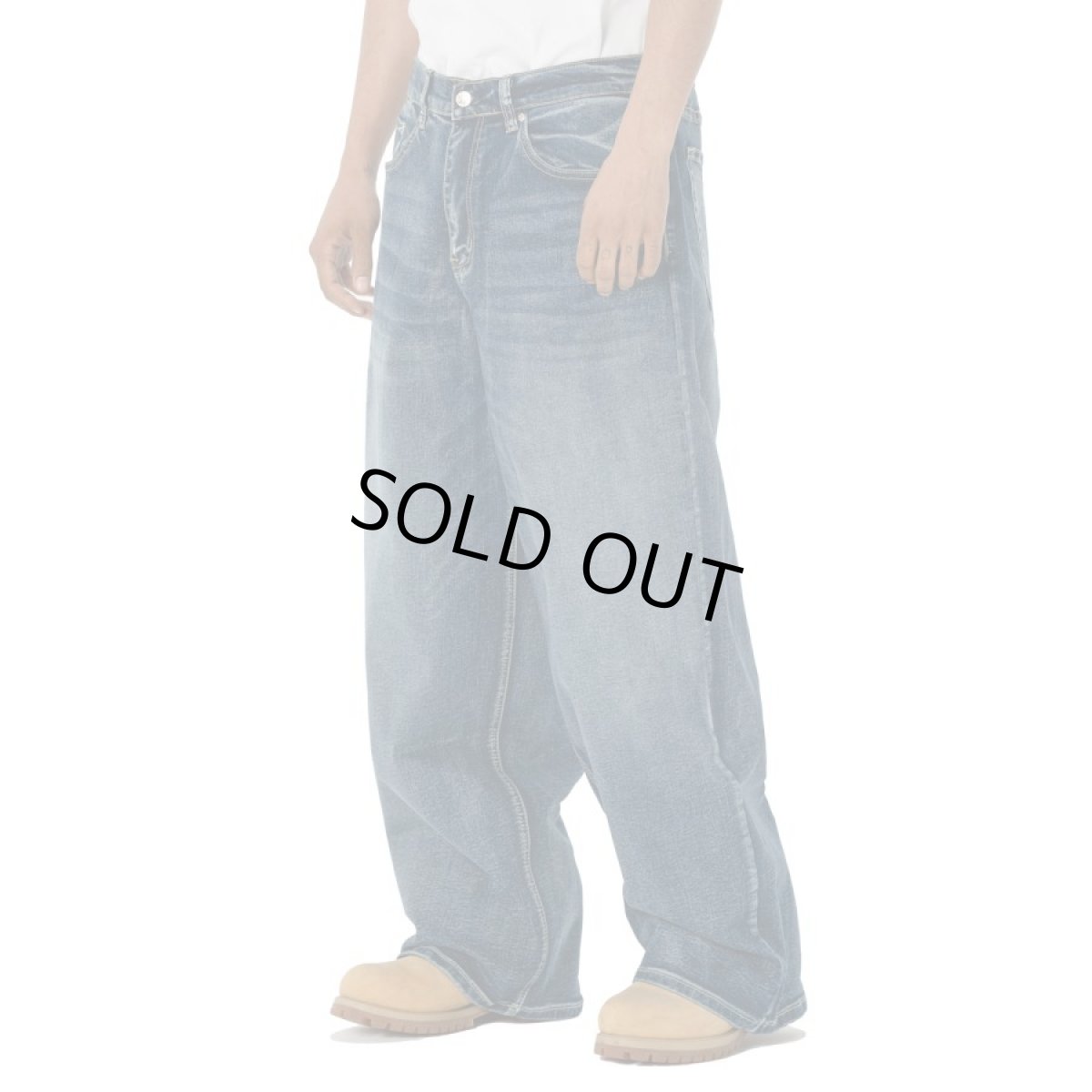 画像10: PRO CLUB Heavyweight Baggy Fit Denim Pant Dark Stonewash (10)