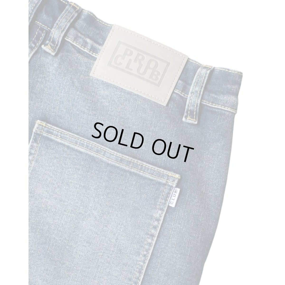 画像3: PRO CLUB Heavyweight Baggy Fit Denim Cargo Pant Dark Stonewash (3)