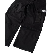 画像8: PRO CLUB Heavyweight Baggy Fit Denim Cargo Pant Black (8)
