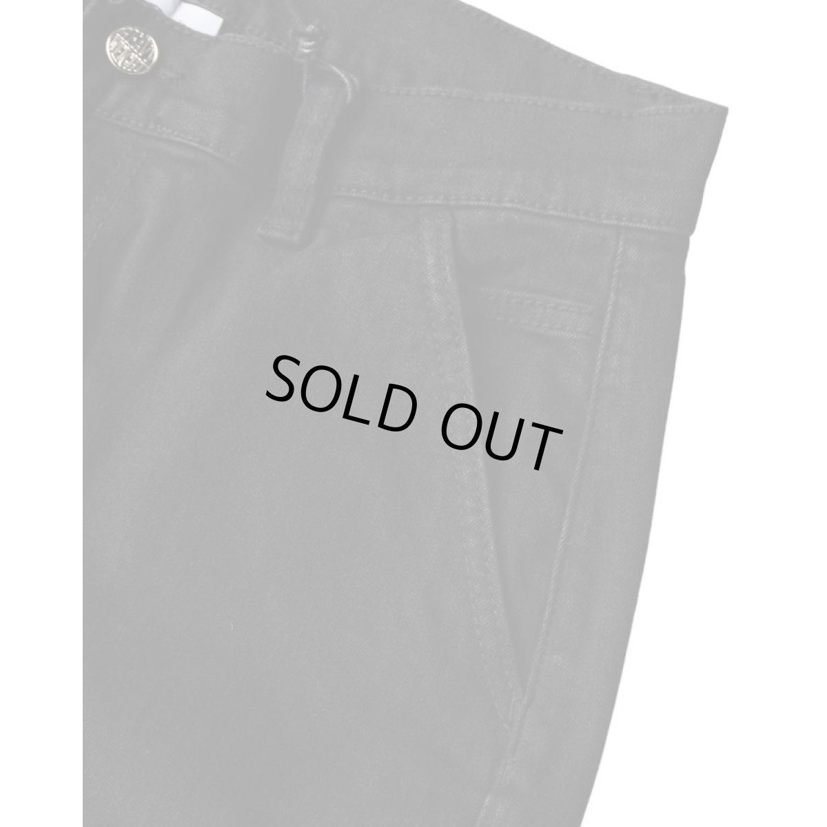 画像9: PRO CLUB Heavyweight Baggy Fit Denim Cargo Pant Black (9)