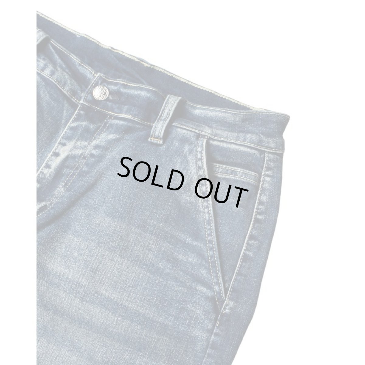 画像7: PRO CLUB Heavyweight Baggy Fit Denim Cargo Pant Dark Stonewash (7)