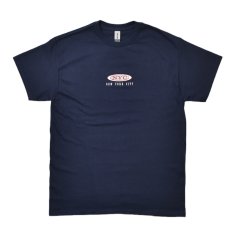 画像1: New York Souvenirs Oval S/S T-Shirts Navy (1)