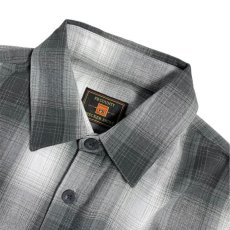 画像2: FB County S/S Checker Flannel Shirts - Charcoal/White (2)