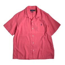 画像1: Polo Ralph Lauren Classic Fit Woven Camp Shirt Pale Red (1)