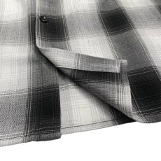 画像4: FB County S/S Checker Flannel Shirts - White/Black (4)