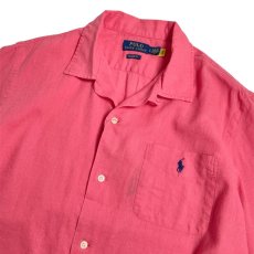 画像2: Polo Ralph Lauren Classic Fit Woven Camp Shirt Pale Red (2)