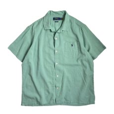 画像1: Polo Ralph Lauren Classic Fit Woven Camp Shirt Celadon Green (1)