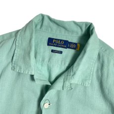 画像3: Polo Ralph Lauren Classic Fit Woven Camp Shirt Celadon Green (3)