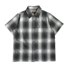 画像1: FB County S/S Checker Flannel Shirts - Charcoal/White (1)