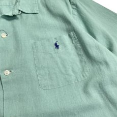 画像4: Polo Ralph Lauren Classic Fit Woven Camp Shirt Celadon Green (4)