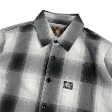画像3: FB County S/S Checker Flannel Shirts - White/Black (3)