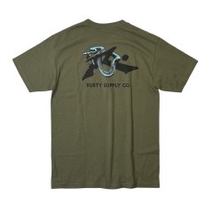 画像1: Rusty Surfboards Serpent Sunday S/S T-Shirts Olive (1)