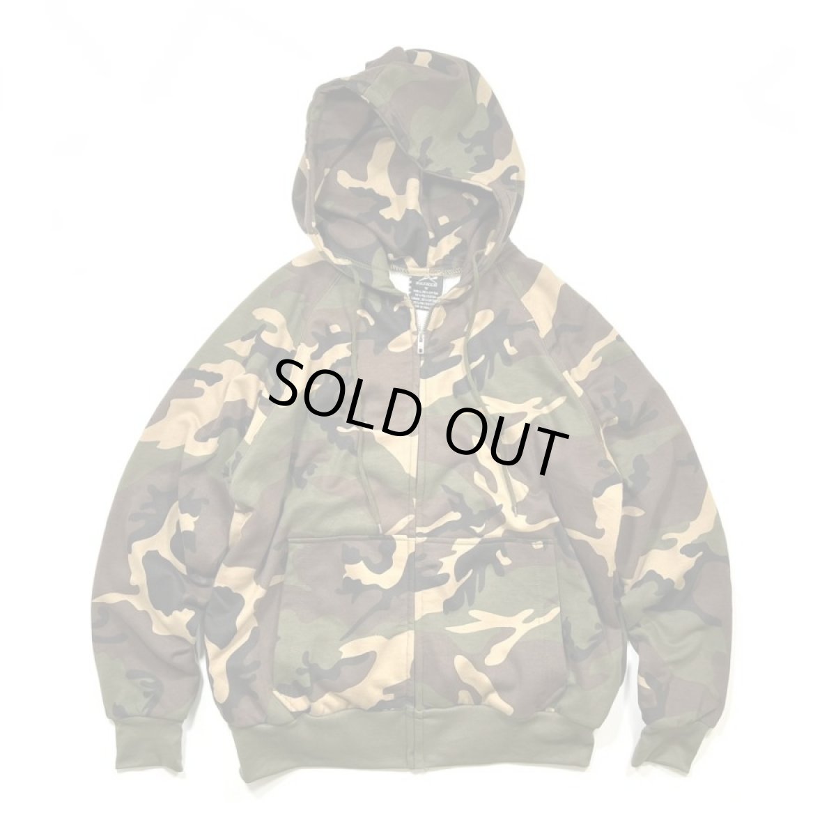 画像1: Rothco Thermal Lined Full Zip Hoodie Woodland Camo (1)