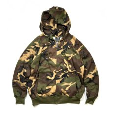 画像1: Rothco Thermal Lined Full Zip Hoodie Woodland Camo (1)