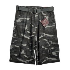 画像1: LA Gate Long Length Cargo Shorts Dk.Grey Camo (1)