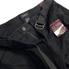画像4: LA Gate Long Length Cargo Shorts Black (4)