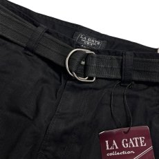 画像3: LA Gate Long Length Cargo Shorts Black (3)