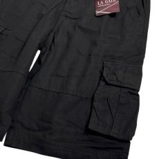 画像6: LA Gate Long Length Cargo Shorts Black (6)