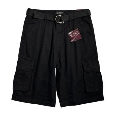 画像1: LA Gate Long Length Cargo Shorts Black (1)