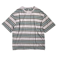 画像1: Urban Outfitters S/S Oversized Border T-Shirts Lavender (1)