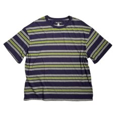 画像1: Urban Outfitters S/S Oversized Border T-Shirts Purple (1)